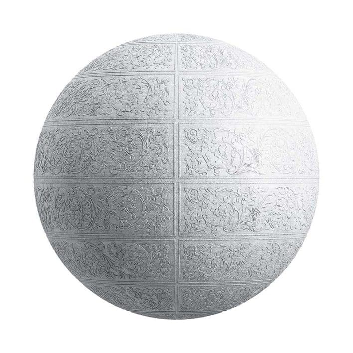 Plaster Decor Wall PBR Texture