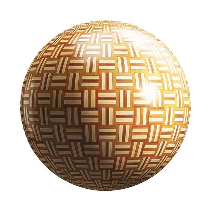 Two Color Basket Wood Parquet PBR Texture