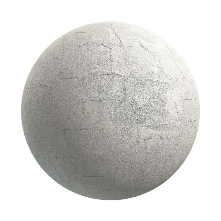White Stucco Wall PBR Texture