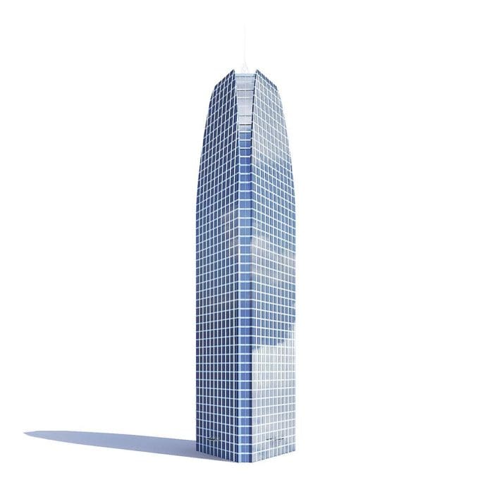 Triangle Skyscraper 3D Model