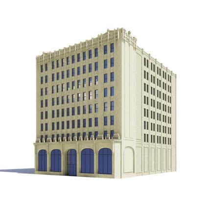Library Building 3D Model