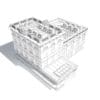 Brick Building 3D Model - Image 6