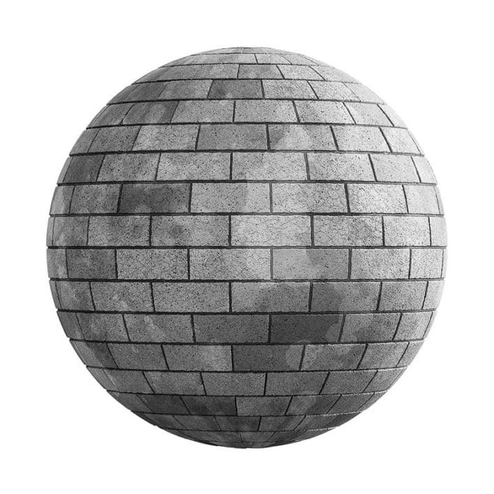 Dirty Concrete Pavement PBR Texture