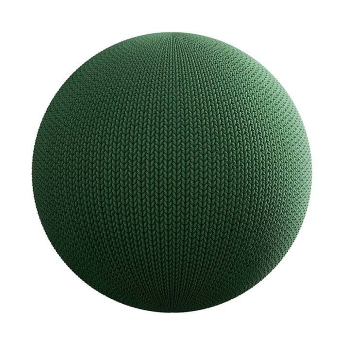 Green Wool Fabric PBR Texture
