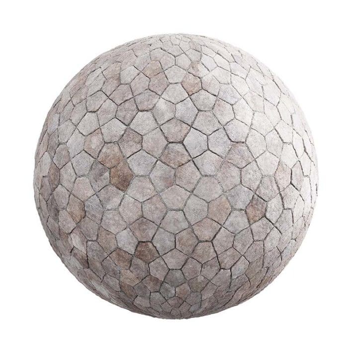 Pentagonal Pavement PBR Texture