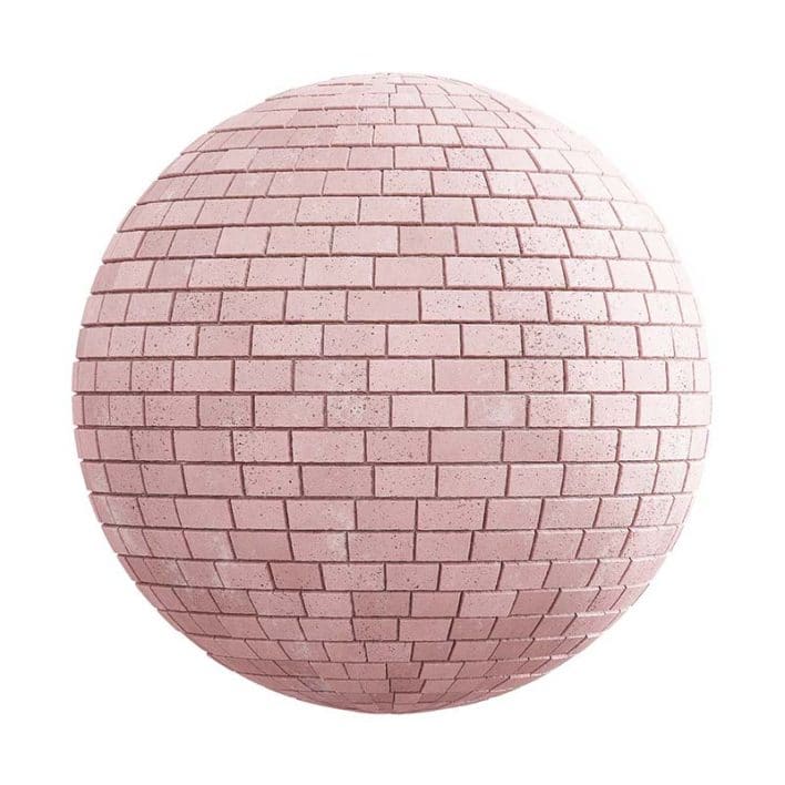 Pink Concrete Pavement PBR Texture
