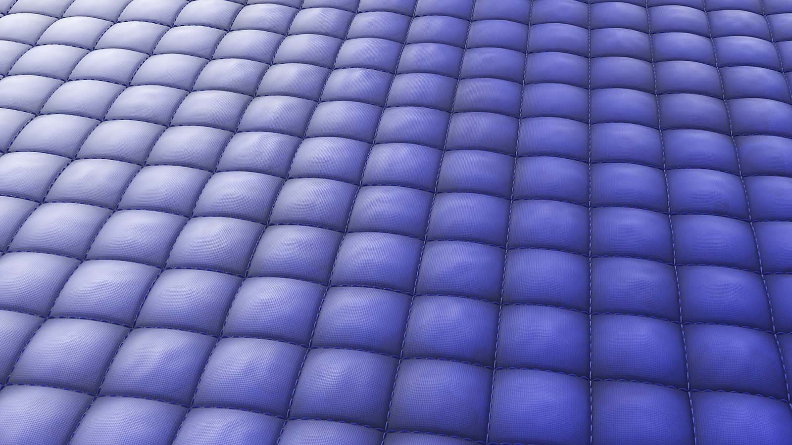 Quilted Blue Fabric PBR Texture