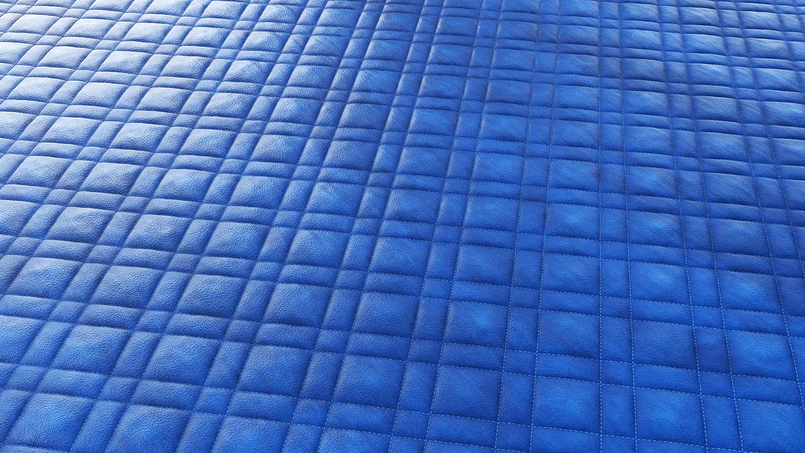 Quilted Blue Fabric PBR Texture