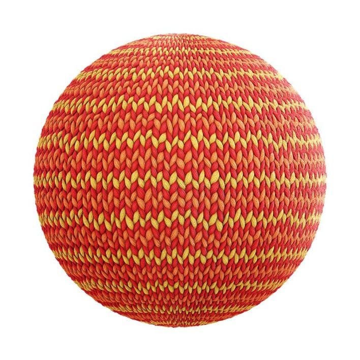 Red And Orange Wool Fabric Pbr Texture