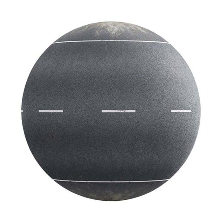 Road with Lanes PBR Texture