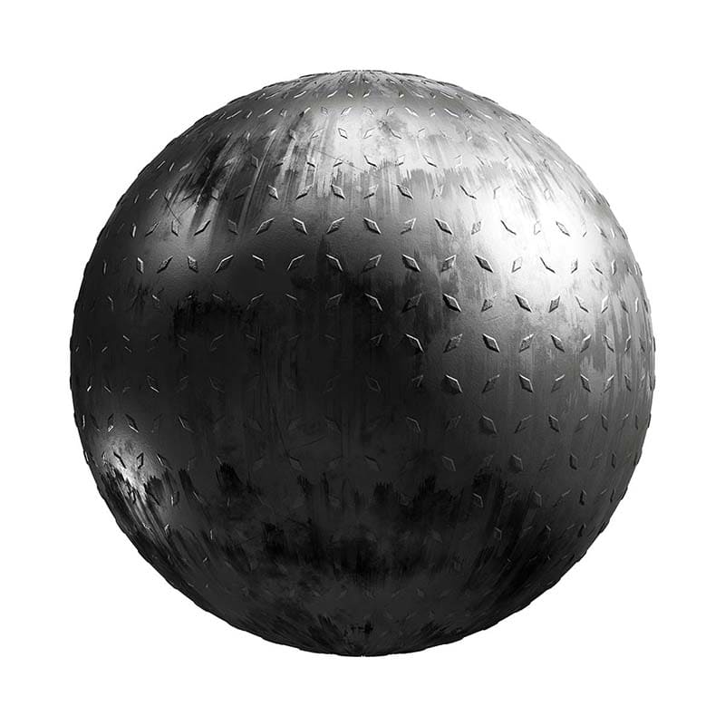 Stained Patterned Metal PBR Texture