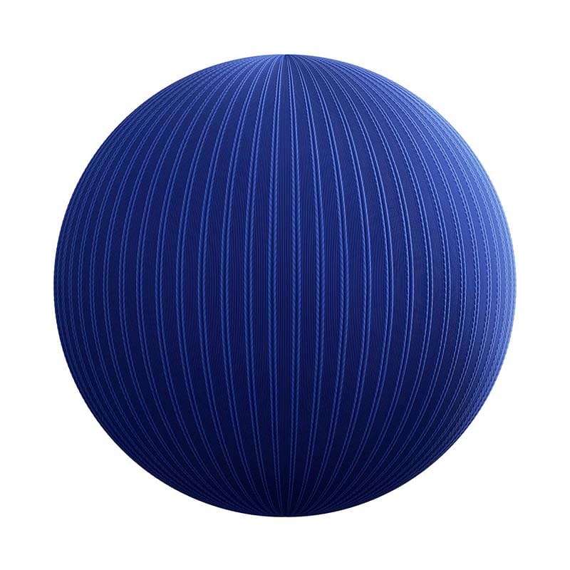 Striped Blue Fabric PBR Texture