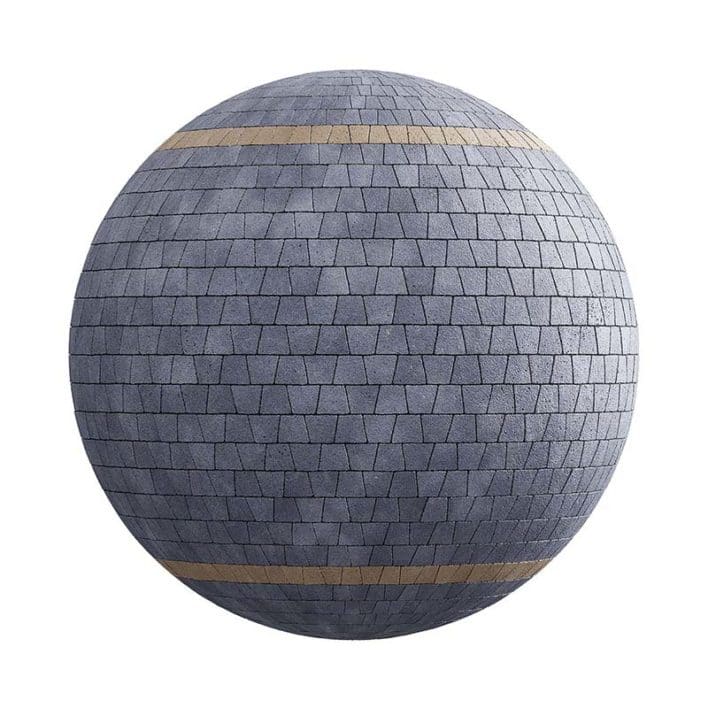 Trapezoidal Pathway Pavement PBR Texture