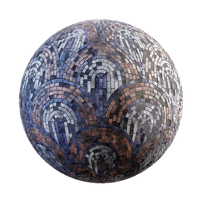 Damaged Decorative Castle Pavement PBR Texture