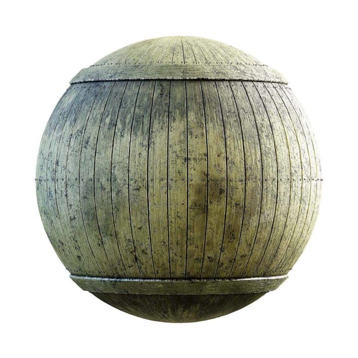 Dirty Wooden Planks PBR Texture