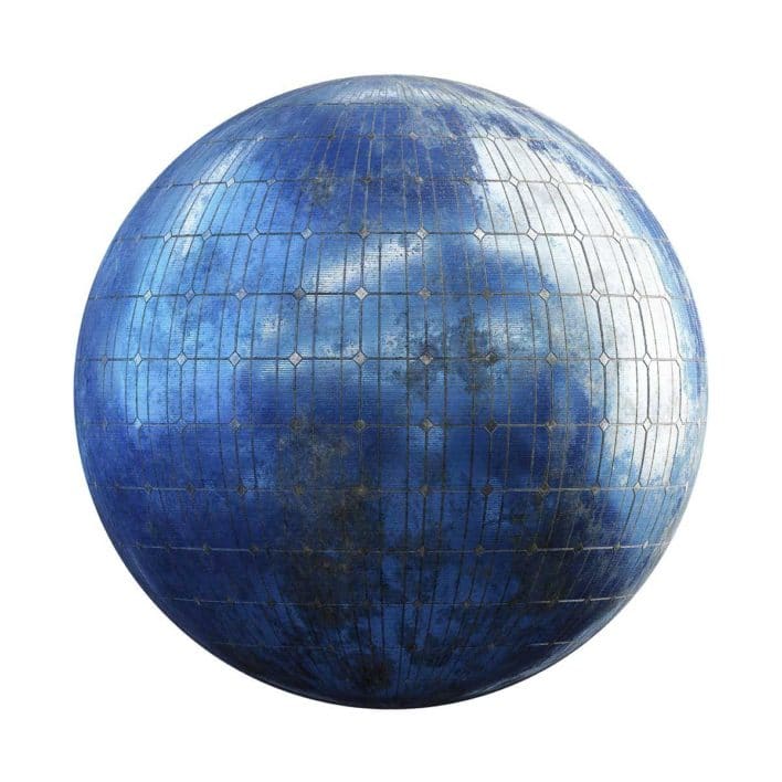 Dusty Solar Panels PBR Texture