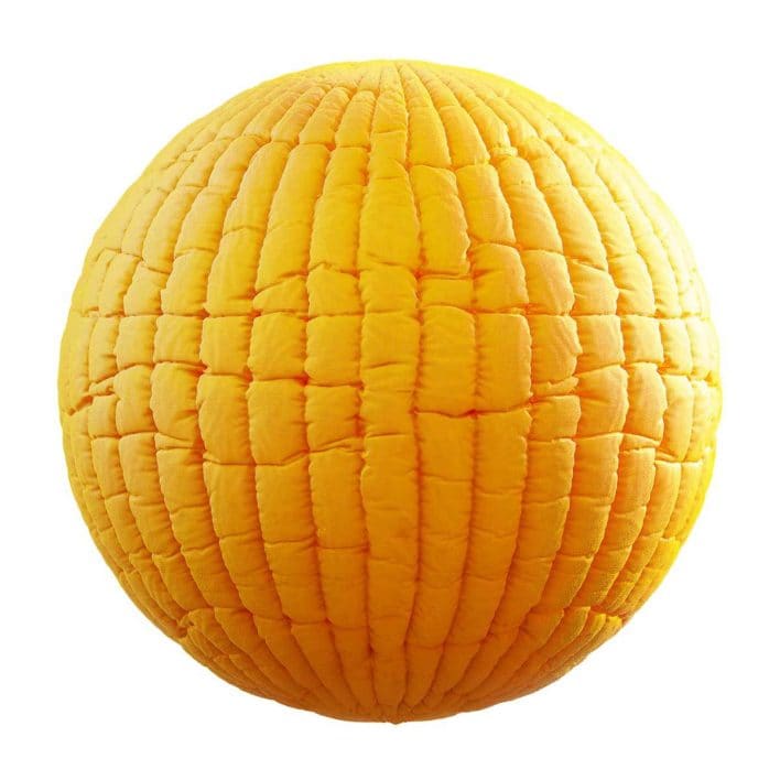 Orange Space Station Padded Wall PBR Texture