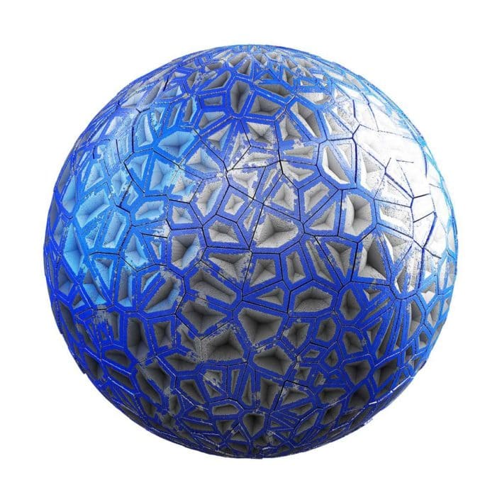 Painted Alien Space Ship Wall PBR Texture