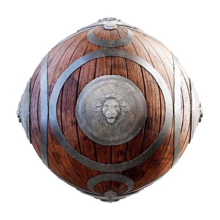 Round Shield PBR Texture