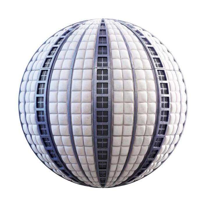Space Station Padded Wall PBR Texture