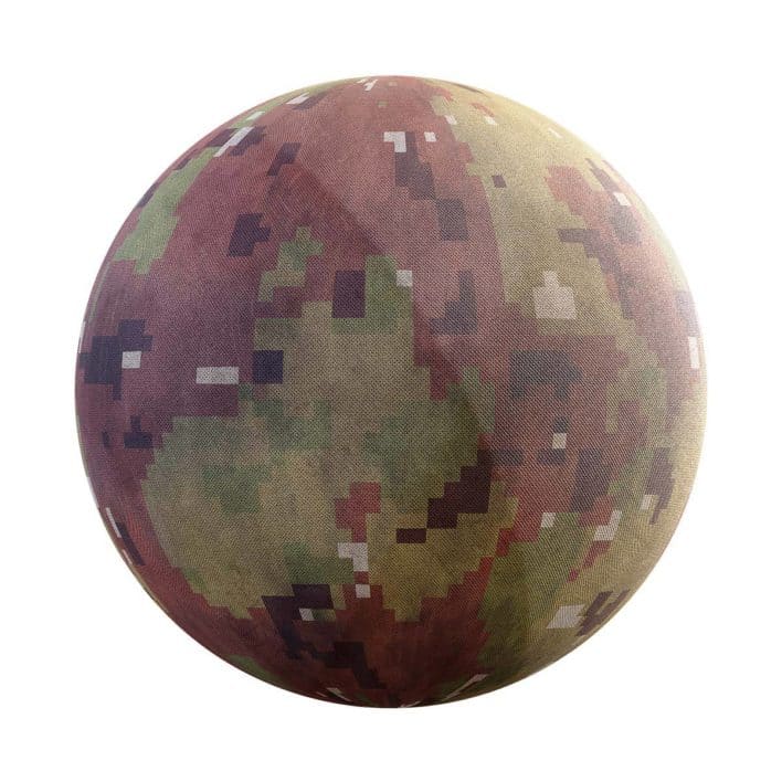 Brown Camo Fabric PBR Texture