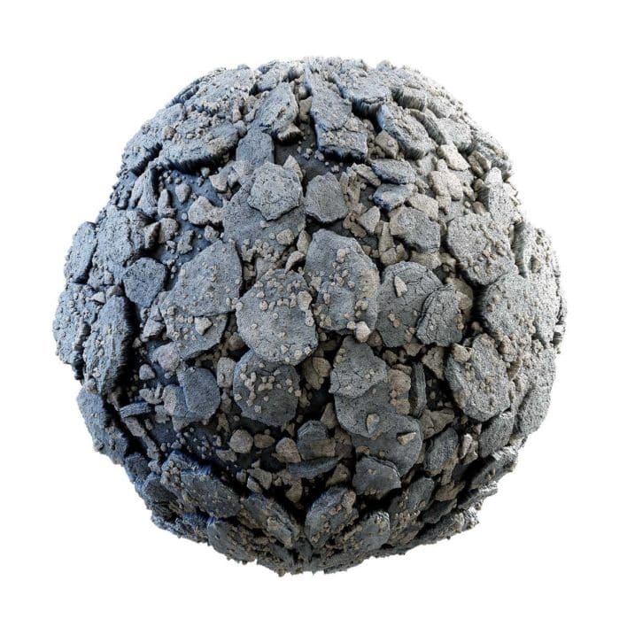 Concrete Rubble PBR Texture