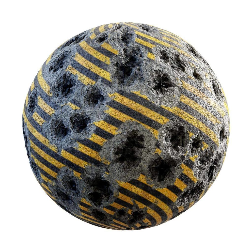 Damaged Painted Wall PBR Texture