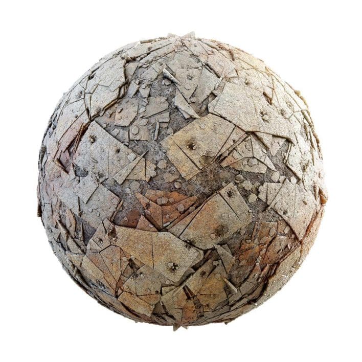 Damaged Pavement PBR Texture