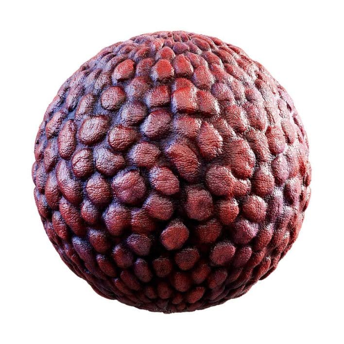 Red Creature Skin PBR Texture