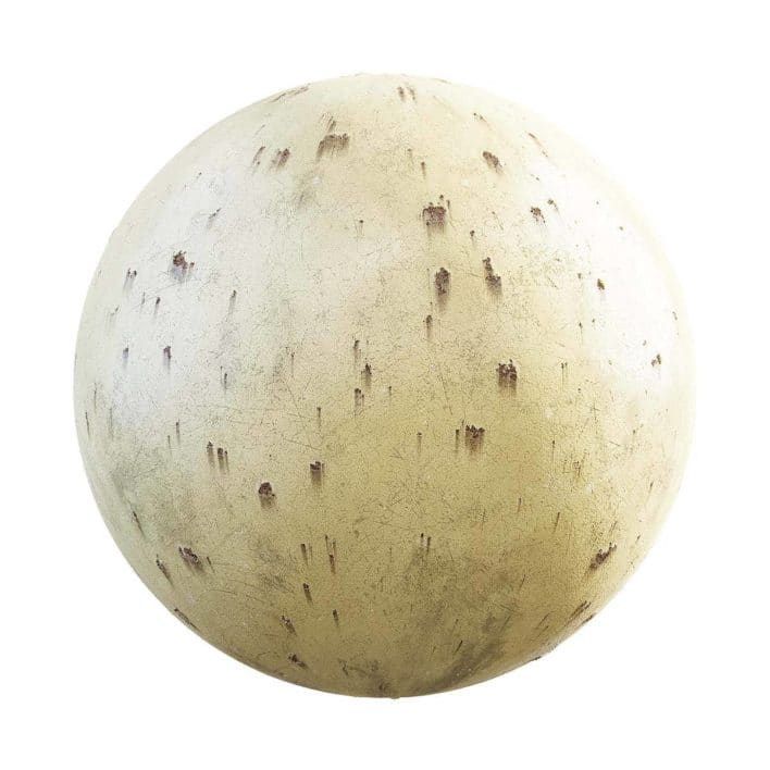 Yellow Painted Metal PBR Texture