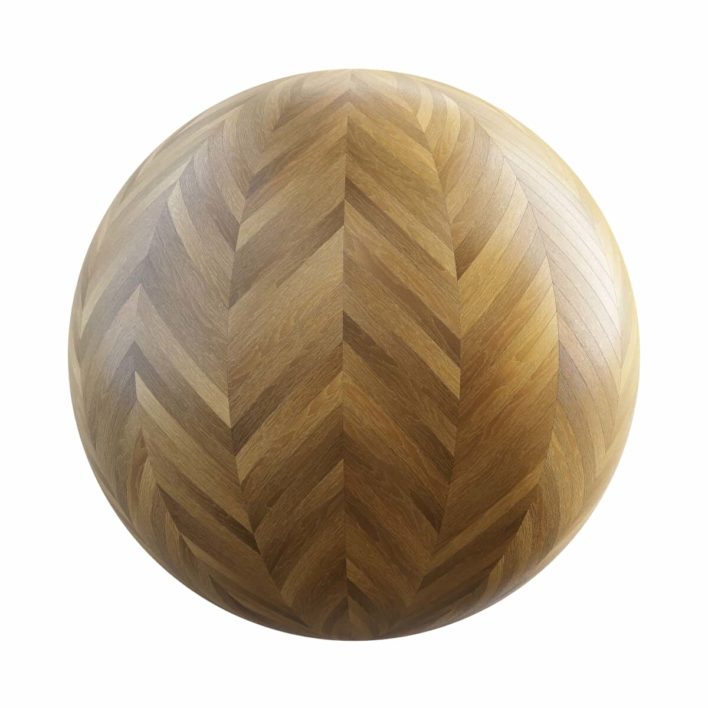 Oak Chevron Floor PBR Texture