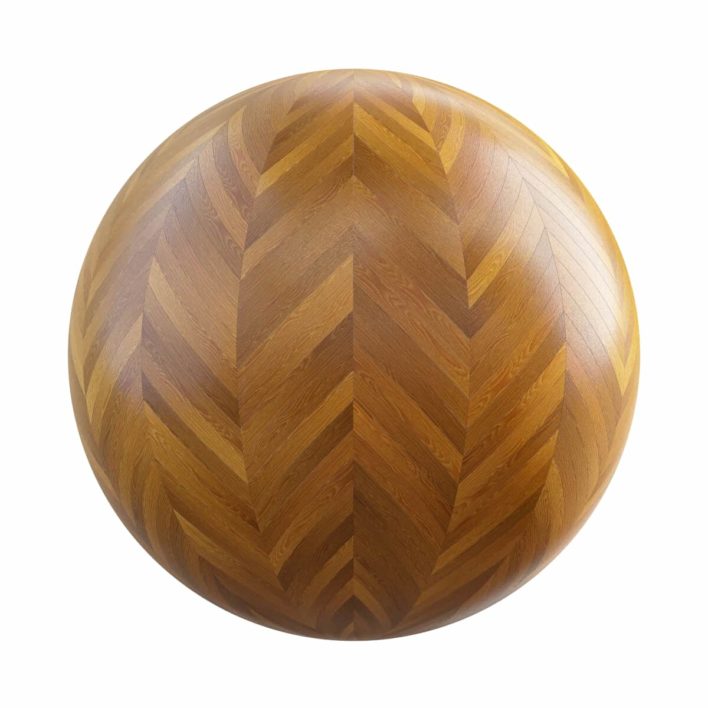 Oak Chevron Floor PBR Texture