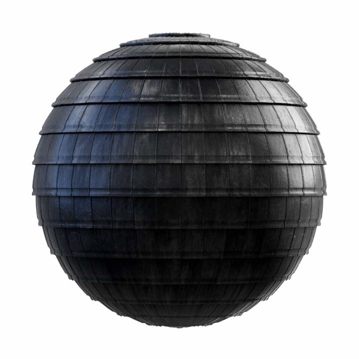 Black Ceramic Tiles PBR Texture