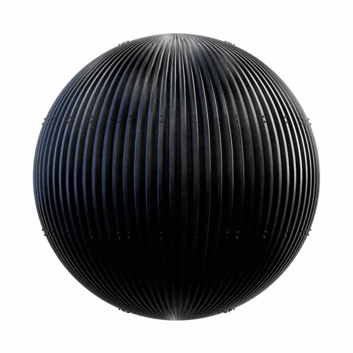 Black Metal Roof PBR Texture