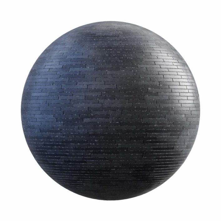 Black Rectangular Concrete Pavement PBR Texture