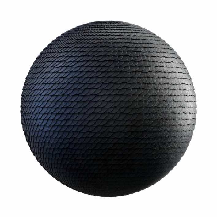 Black Stone Roof PBR Texture