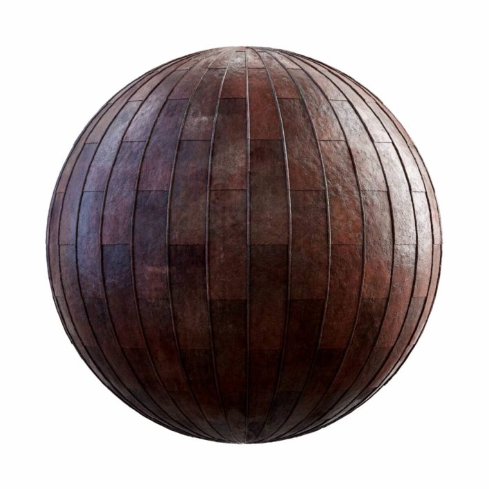 Brown Metal Roof PBR Texture