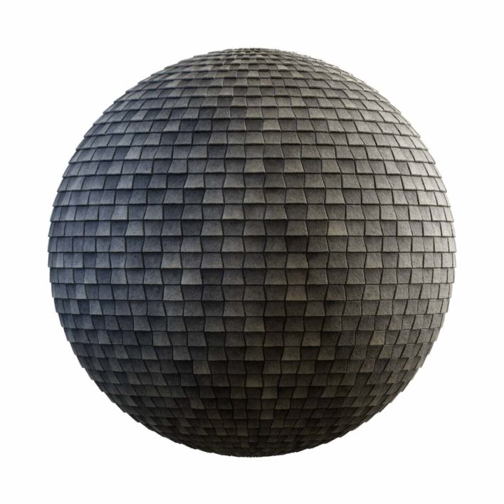 Brown Shingle Roof PBR Texture