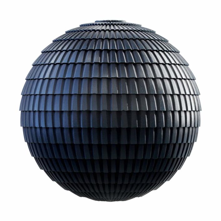 Dark Blue Ceramic Roof PBR Texture