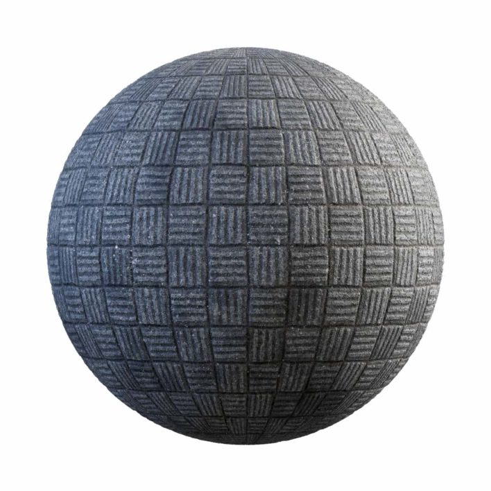 Grey Concrete Pavement PBR Texture