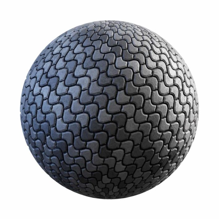 Grey Concrete Pavement PBR Texture