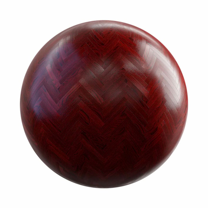 Red Oak Herringbone Floor PBR Texture