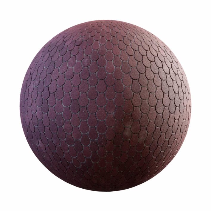 Red Tear Concrete Pavement PBR Texture