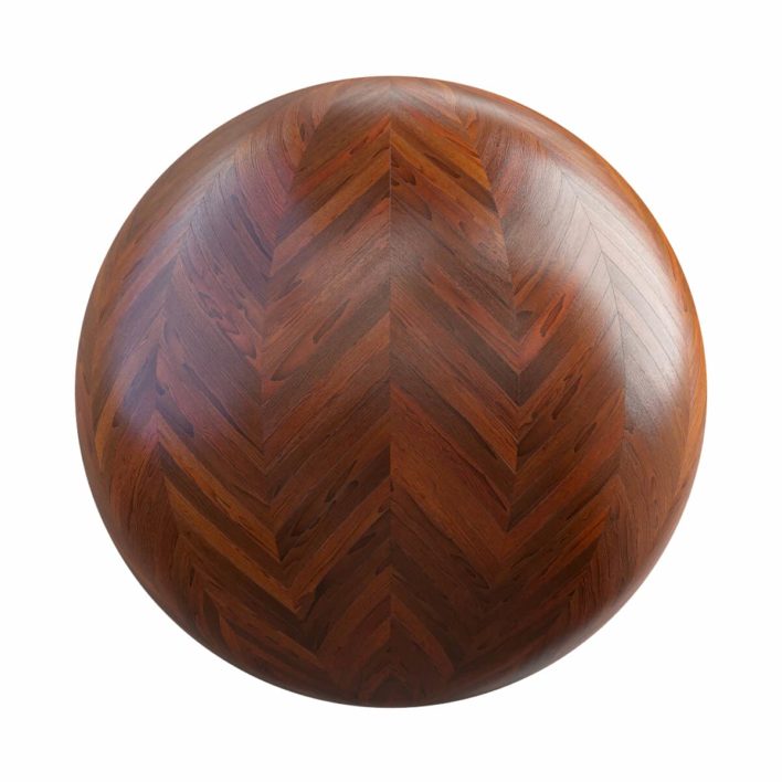 Teak Chevron Floor PBR Texture