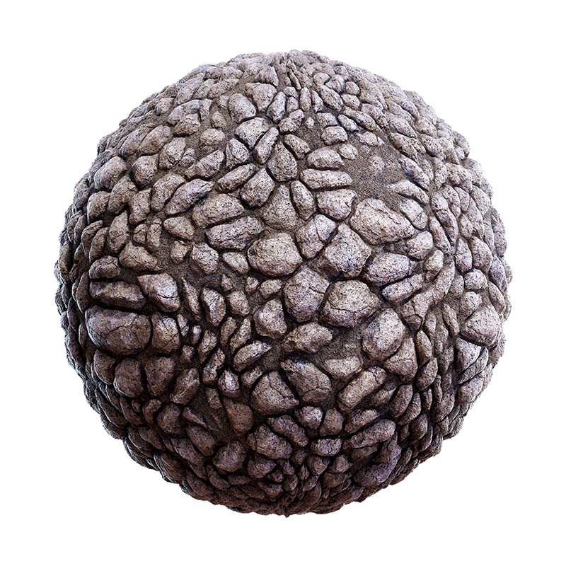 Beige Rock Pebbles PBR Texture