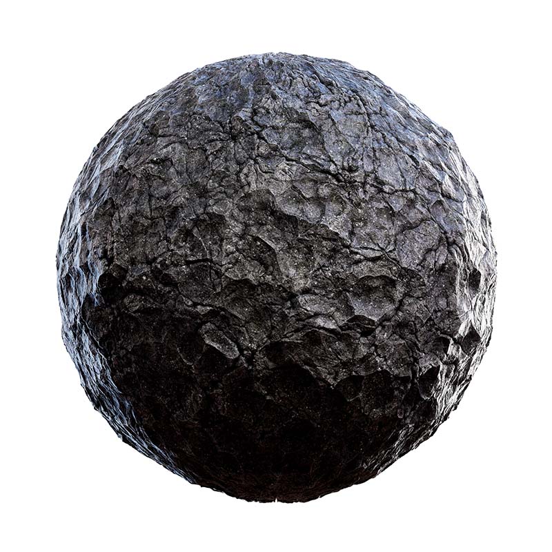 Black Rock PBR Texture