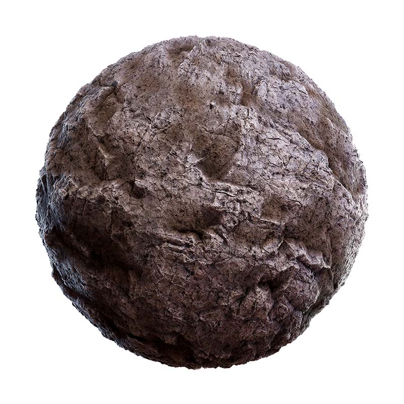 Brown Rough Rock PBR Texture