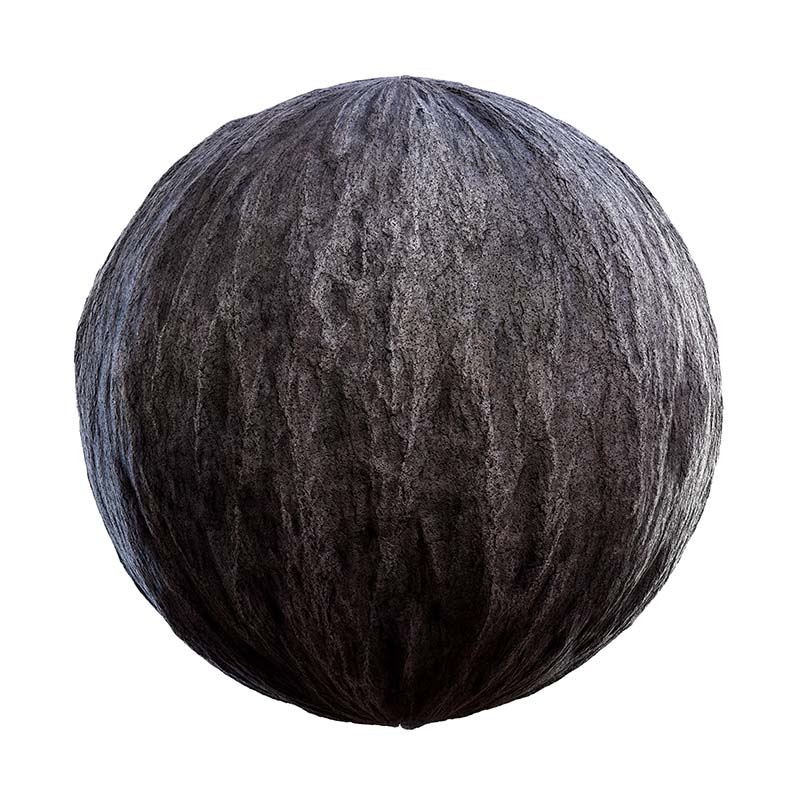 Dark Grey Rock Wall PBR Texture