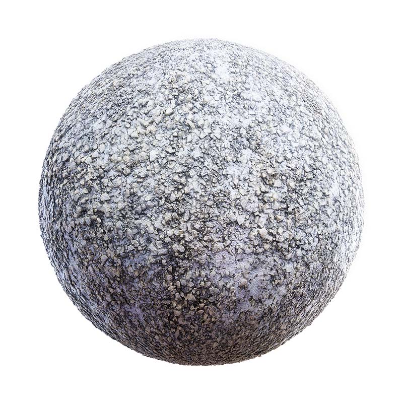 Gravel with Snow PBR Texture