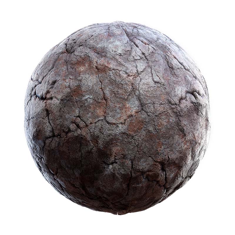 Grey and Brown Rock PBR Texture